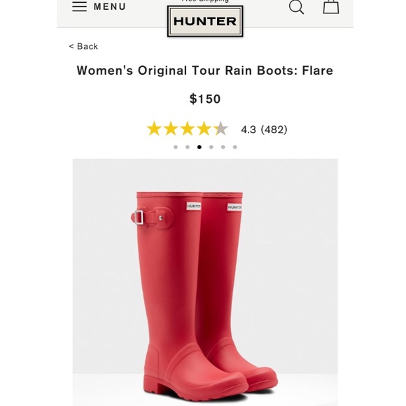 hunter flare boots